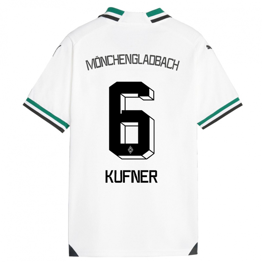 Niño Fútbol Camiseta Anne-Catherine Kufner #6 Blanco Verde 1ª Equipación 2023/24