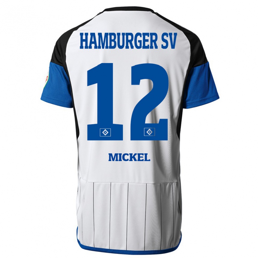 Niño Fútbol Camiseta Tom Mickel #12 Blanco 1ª Equipación 2023/24