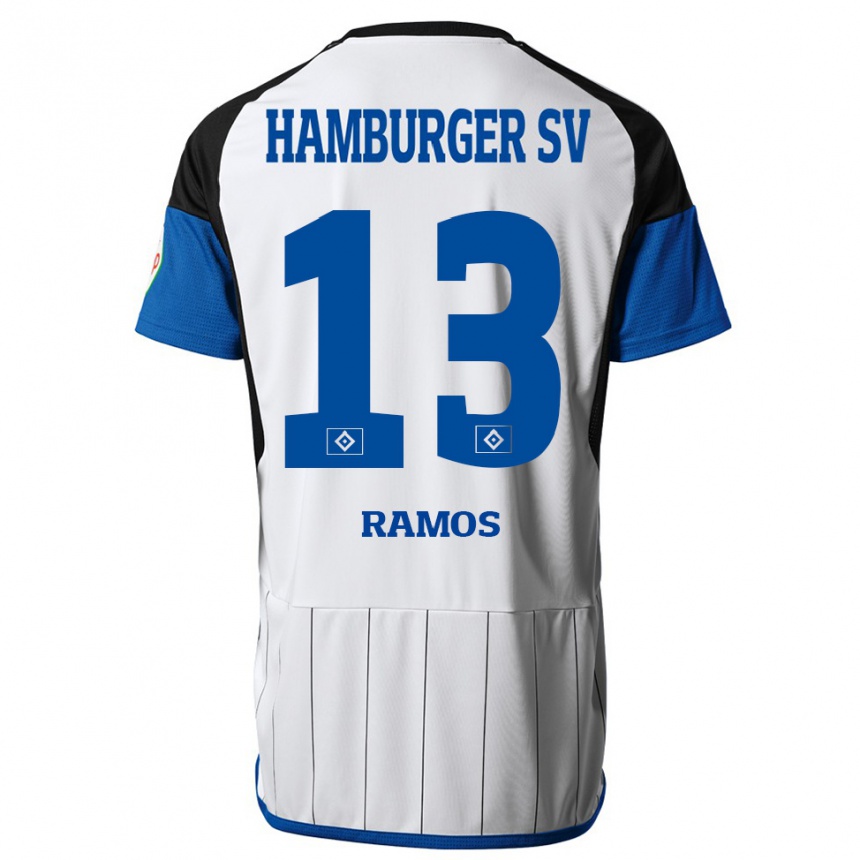 Niño Fútbol Camiseta Guilherme Ramos #13 Blanco 1ª Equipación 2023/24