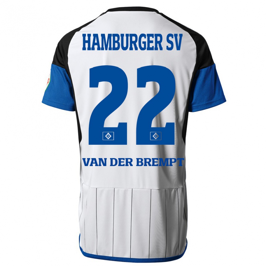 Niño Fútbol Camiseta Ignace Van Der Brempt #22 Blanco 1ª Equipación 2023/24