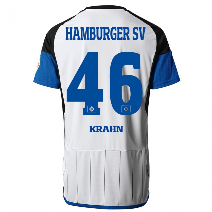 Niño Fútbol Camiseta Elijah Krahn #46 Blanco 1ª Equipación 2023/24