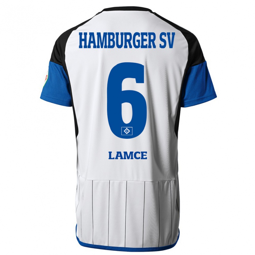 Niño Fútbol Camiseta Benjamin Lamce #6 Blanco 1ª Equipación 2023/24