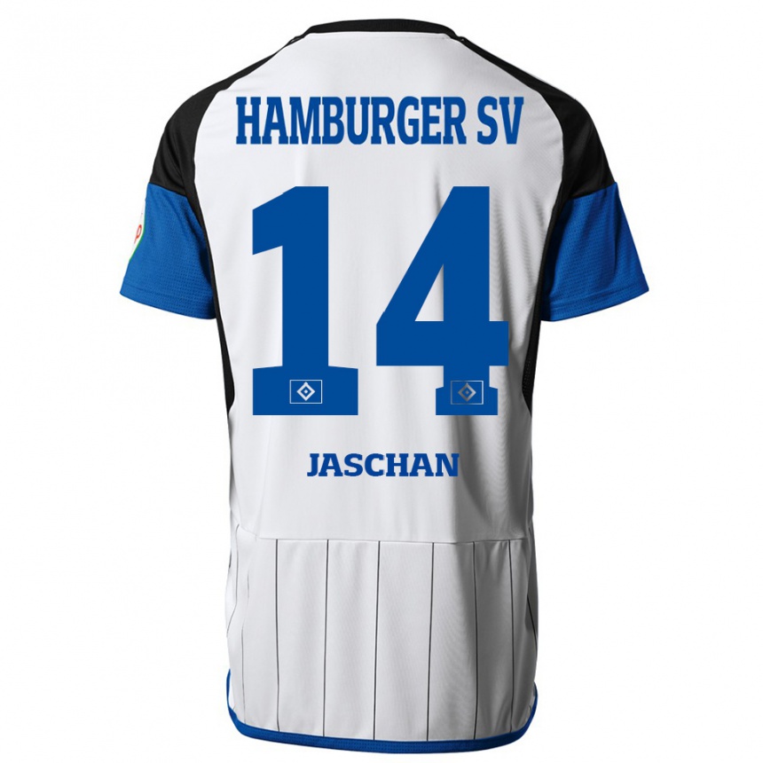 Niño Fútbol Camiseta Endrik Jaschan #14 Blanco 1ª Equipación 2023/24