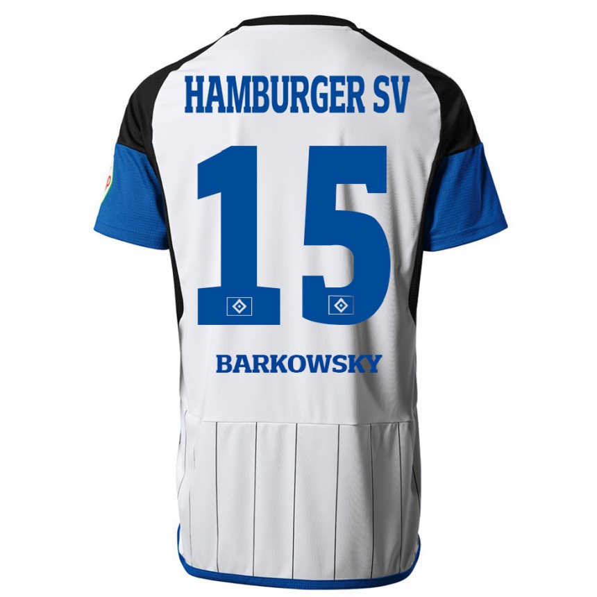 Niño Fútbol Camiseta Finn Barkowsky #15 Blanco 1ª Equipación 2023/24