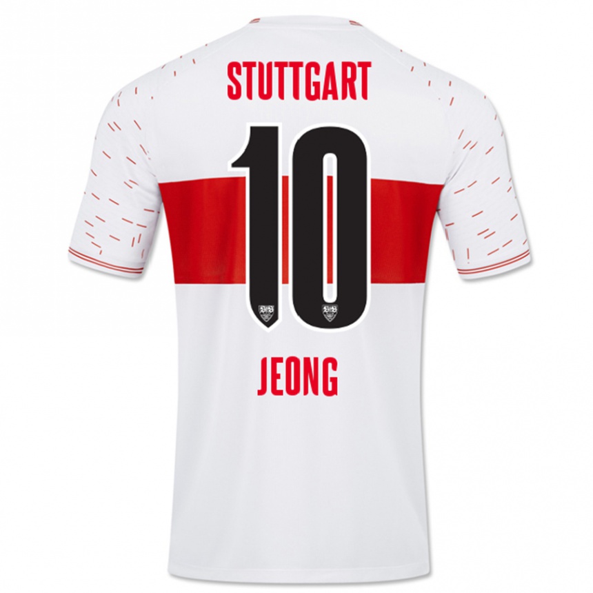 Niño Fútbol Camiseta Woo-Yeong Jeong #10 Blanco 1ª Equipación 2023/24