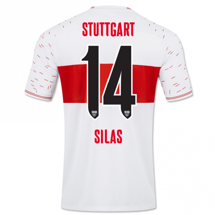 Niño Fútbol Camiseta Silas #14 Blanco 1ª Equipación 2023/24