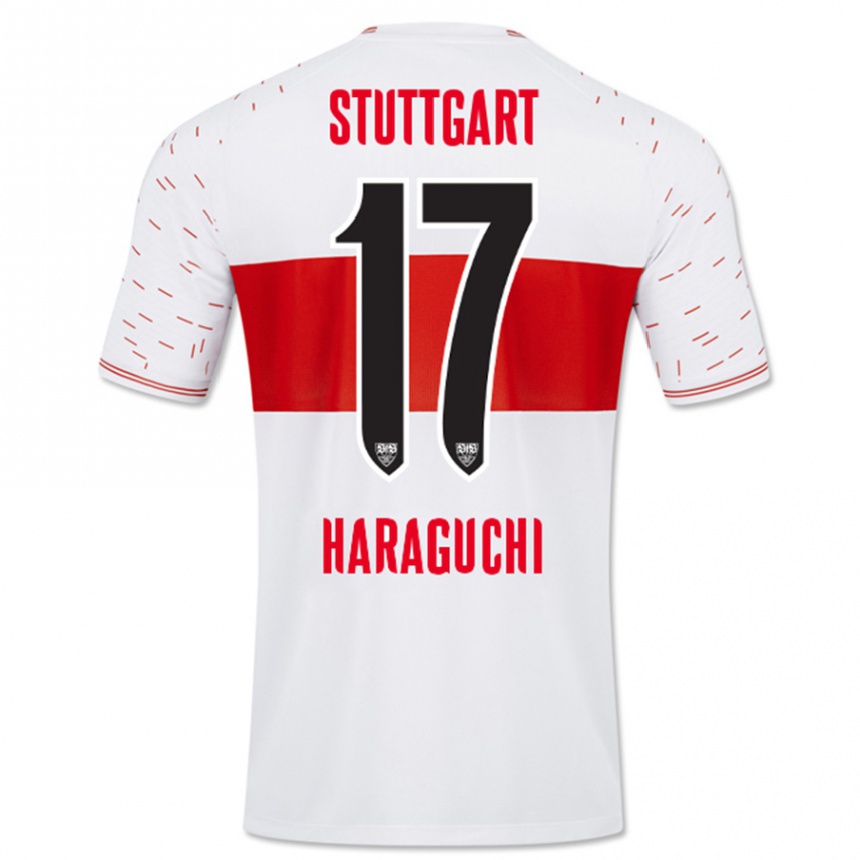 Niño Fútbol Camiseta Genki Haraguchi #17 Blanco 1ª Equipación 2023/24