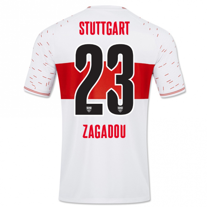 Niño Fútbol Camiseta Dan-Axel Zagadou #23 Blanco 1ª Equipación 2023/24