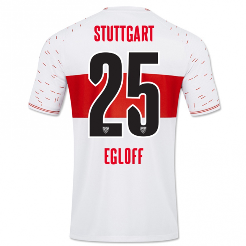 Niño Fútbol Camiseta Lilian Egloff #25 Blanco 1ª Equipación 2023/24