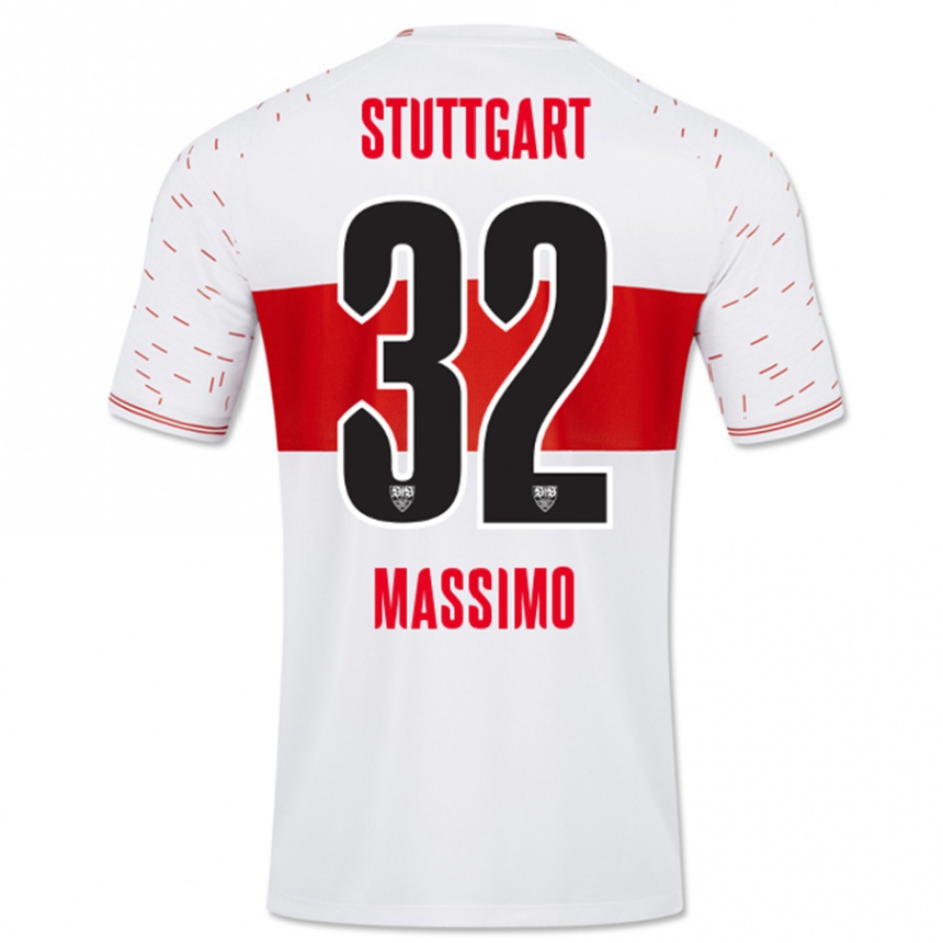 Niño Fútbol Camiseta Roberto Massimo #32 Blanco 1ª Equipación 2023/24