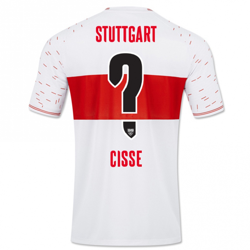 Niño Fútbol Camiseta Momo Cissé #0 Blanco 1ª Equipación 2023/24