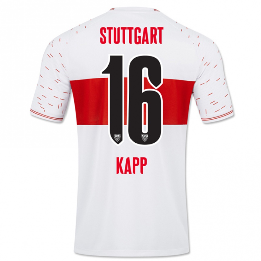 Niño Fútbol Camiseta Patrick Kapp #16 Blanco 1ª Equipación 2023/24