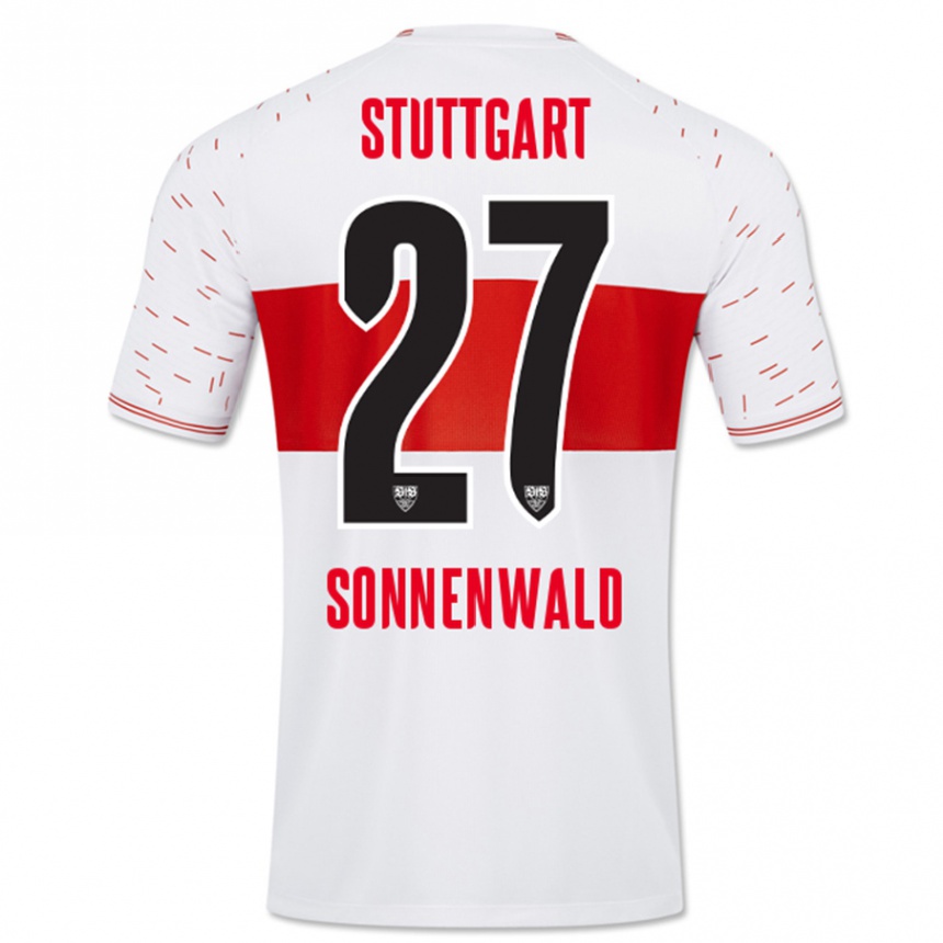 Niño Fútbol Camiseta Lukas Sonnenwald #27 Blanco 1ª Equipación 2023/24