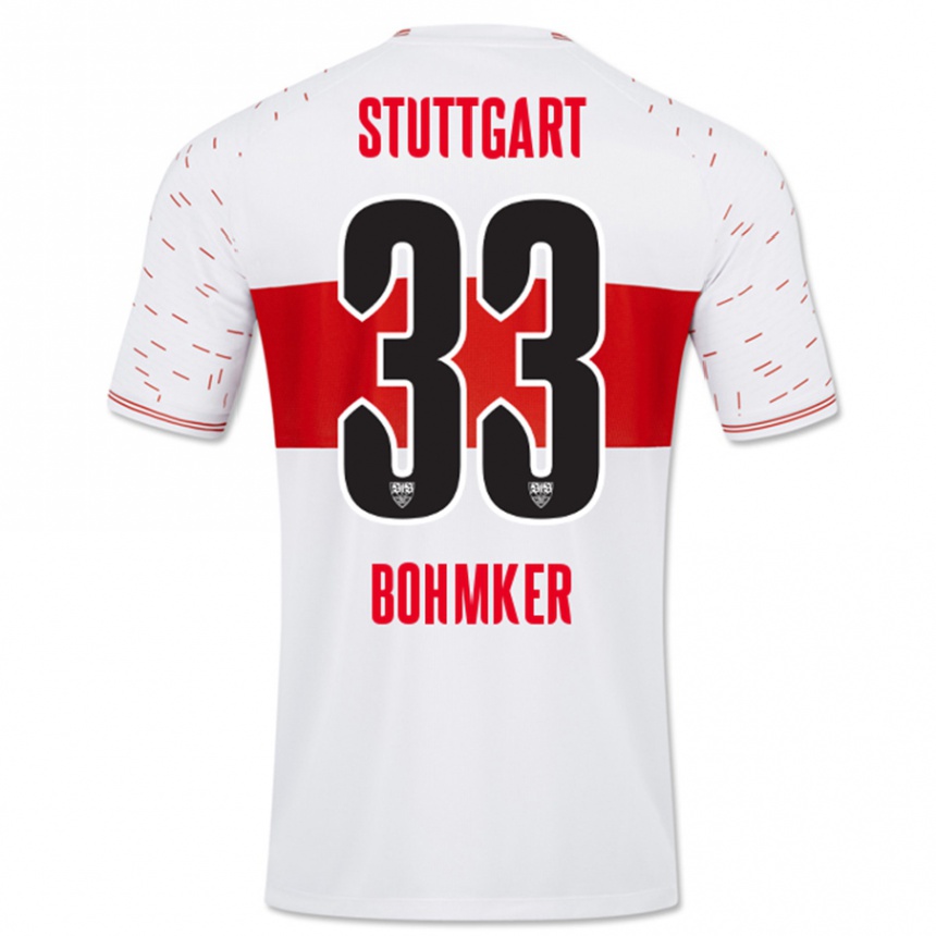 Niño Fútbol Camiseta Finn Böhmker #33 Blanco 1ª Equipación 2023/24