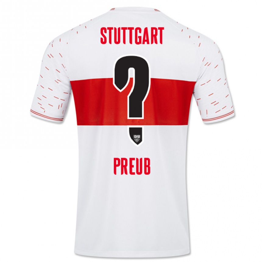 Niño Fútbol Camiseta Laurin Preuß #0 Blanco 1ª Equipación 2023/24