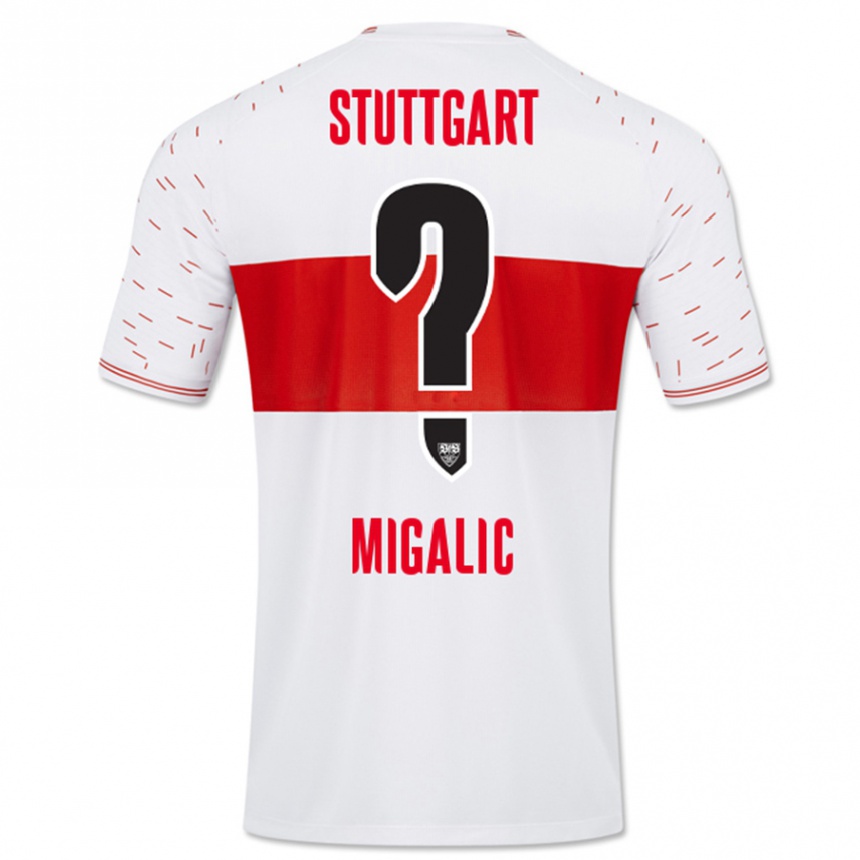 Niño Fútbol Camiseta Dorian Migalic #0 Blanco 1ª Equipación 2023/24
