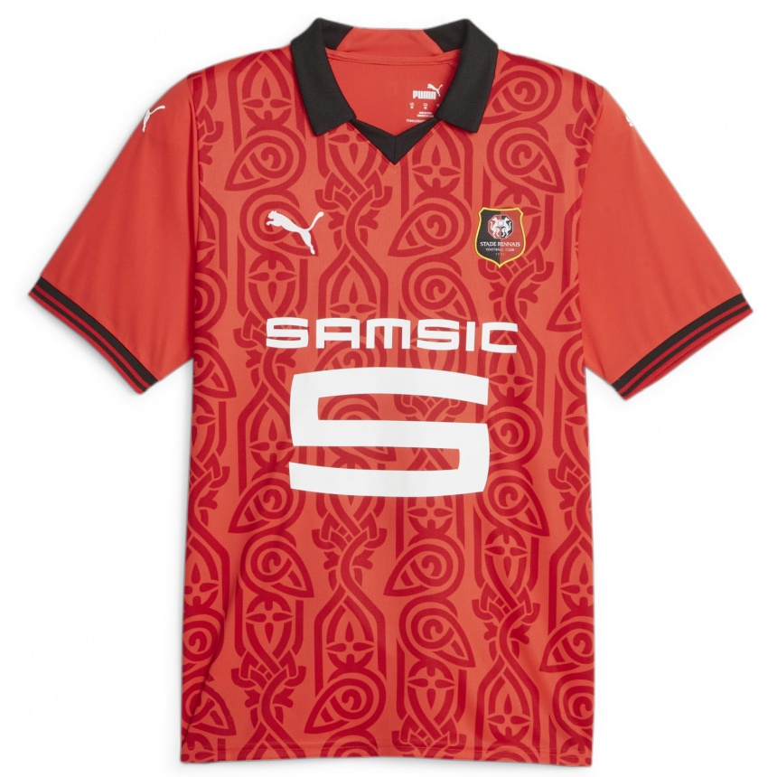 Niño Fútbol Camiseta Léo Rouillé #0 Rojo 1ª Equipación 2023/24