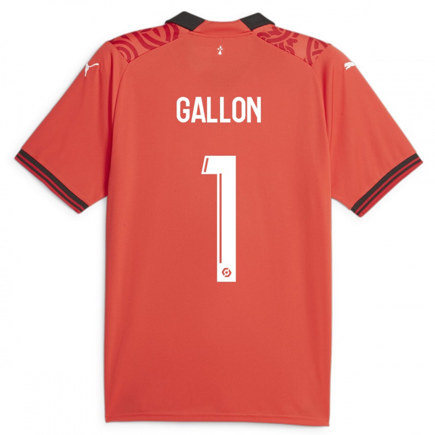 Niño Fútbol Camiseta Gauthier Gallon #1 Rojo 1ª Equipación 2023/24