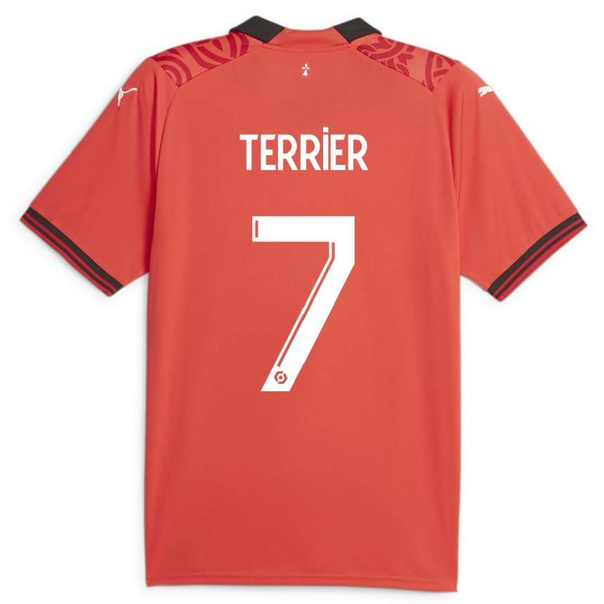 Niño Fútbol Camiseta Martin Terrier #7 Rojo 1ª Equipación 2023/24