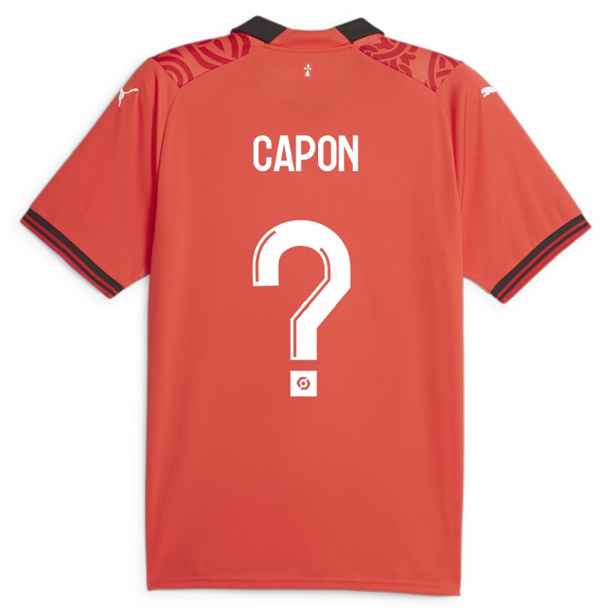 Niño Fútbol Camiseta José Capon #0 Rojo 1ª Equipación 2023/24