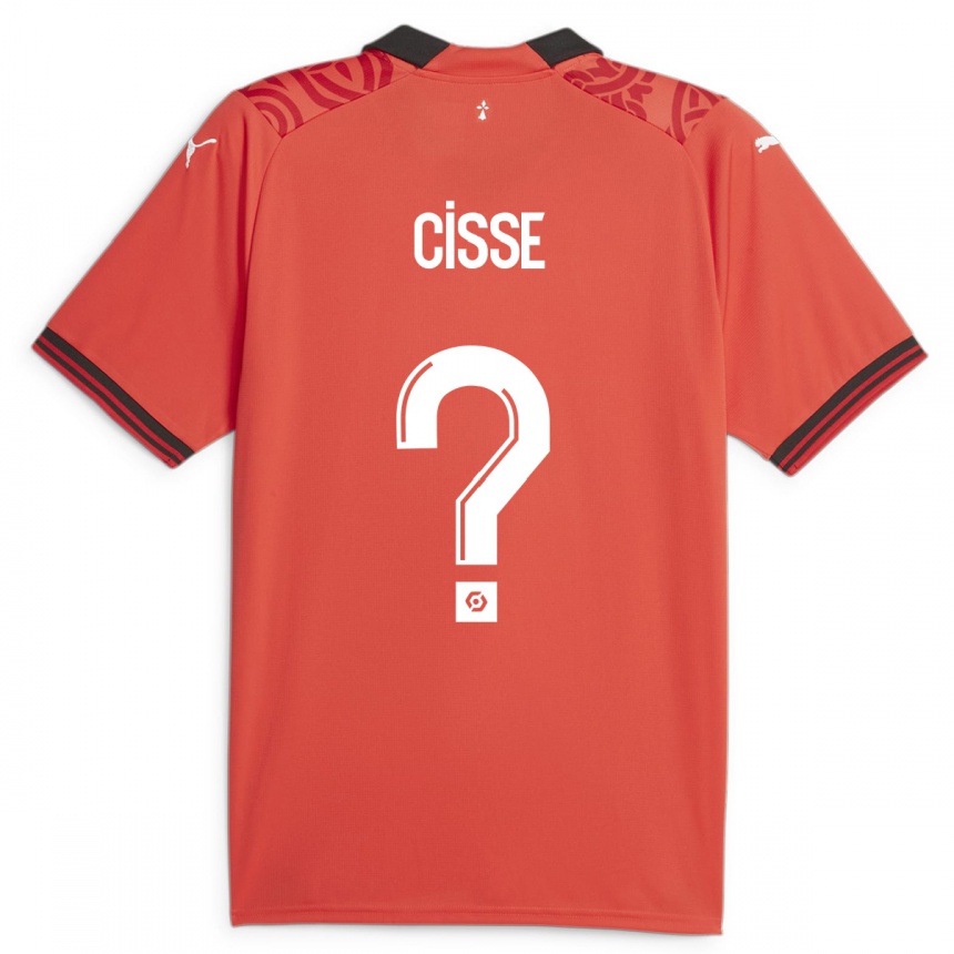 Niño Fútbol Camiseta Djaoui Cissé #0 Rojo 1ª Equipación 2023/24