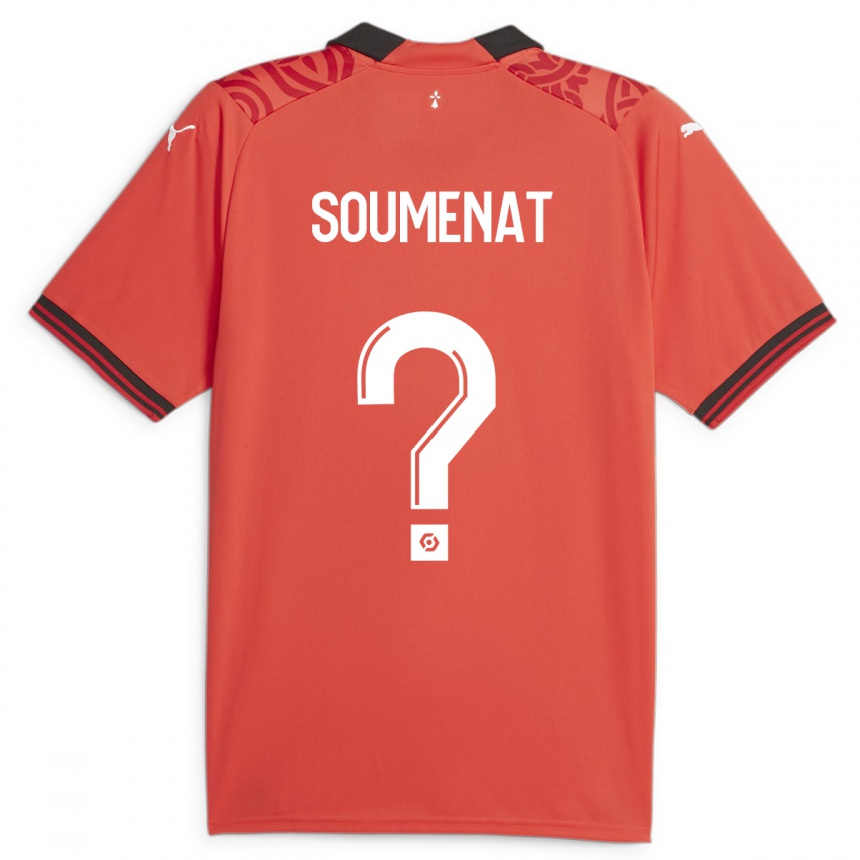 Niño Fútbol Camiseta Flavien Soumenat #0 Rojo 1ª Equipación 2023/24