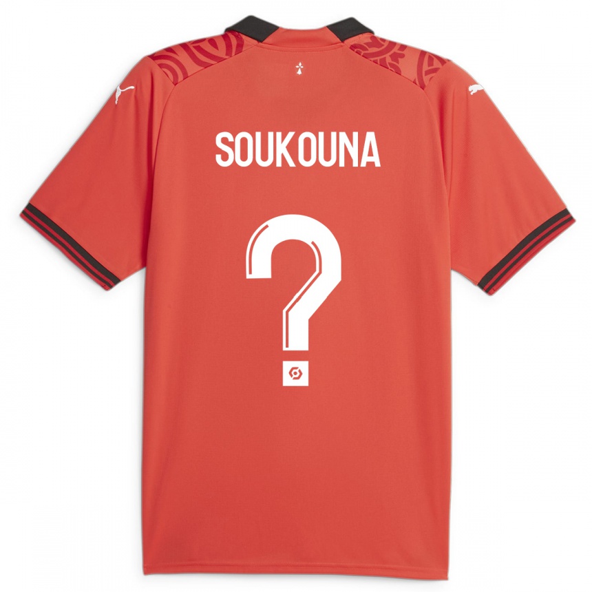 Niño Fútbol Camiseta Isiaka Soukouna #0 Rojo 1ª Equipación 2023/24