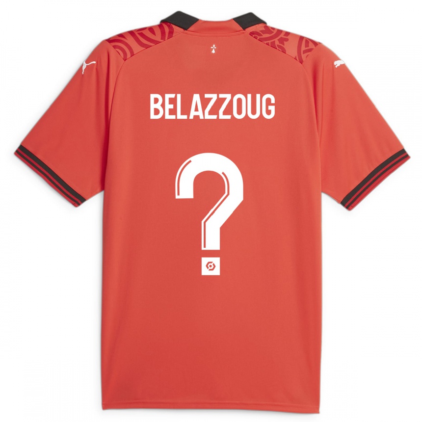 Niño Fútbol Camiseta Kilian Belazzoug #0 Rojo 1ª Equipación 2023/24