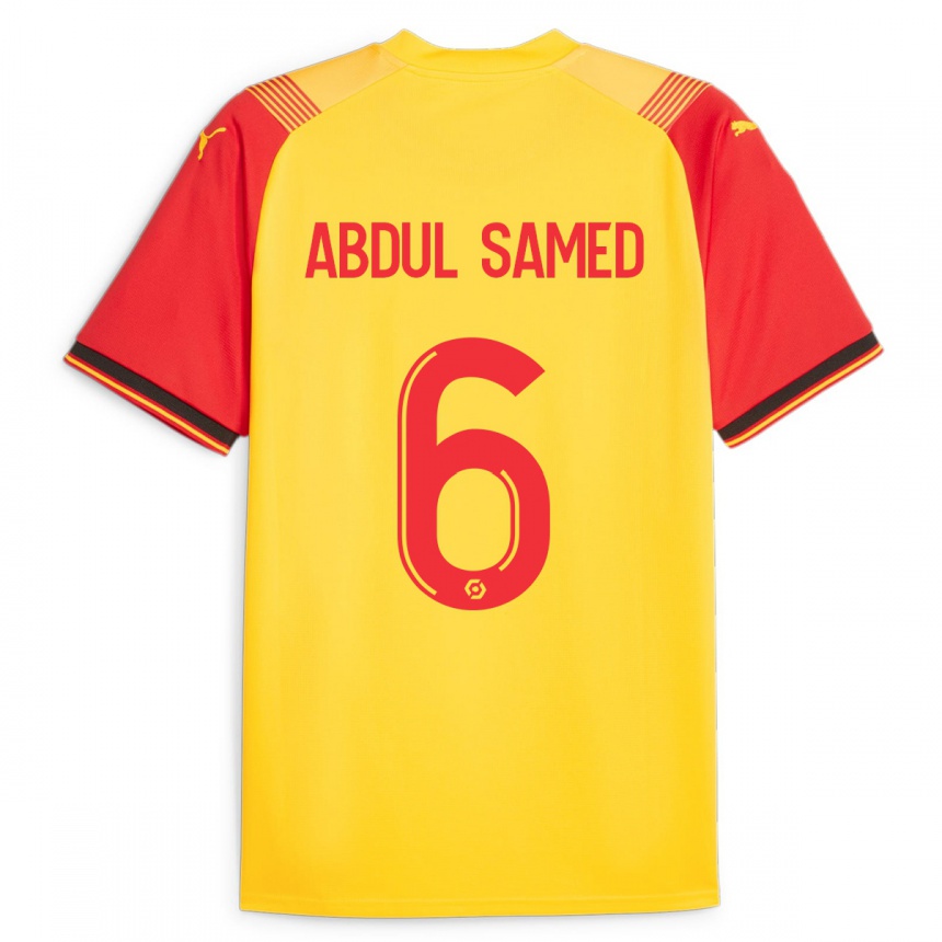 Niño Fútbol Camiseta Salis Abdul Samed #6 Amarillo 1ª Equipación 2023/24