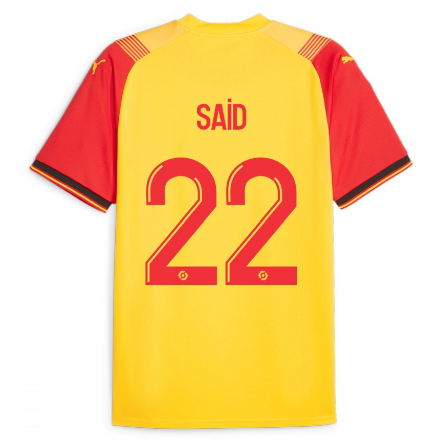 Niño Fútbol Camiseta Wesley Saïd #22 Amarillo 1ª Equipación 2023/24