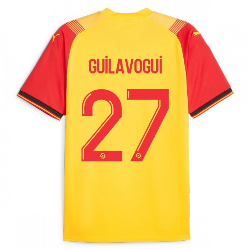 Niño Fútbol Camiseta Morgan Guilavogui #27 Amarillo 1ª Equipación 2023/24