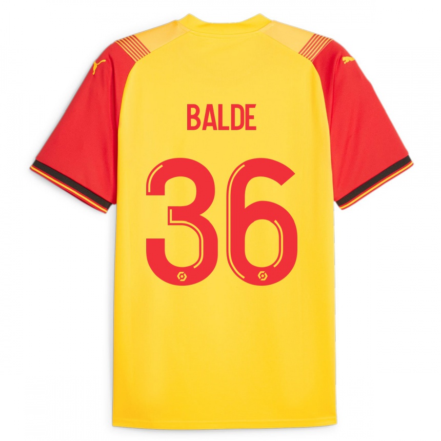 Niño Fútbol Camiseta Ibrahima Baldé #36 Amarillo 1ª Equipación 2023/24