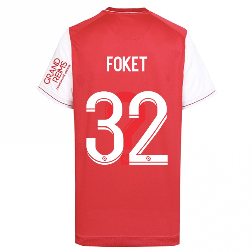 Niño Fútbol Camiseta Thomas Foket #32 Rojo 1ª Equipación 2023/24