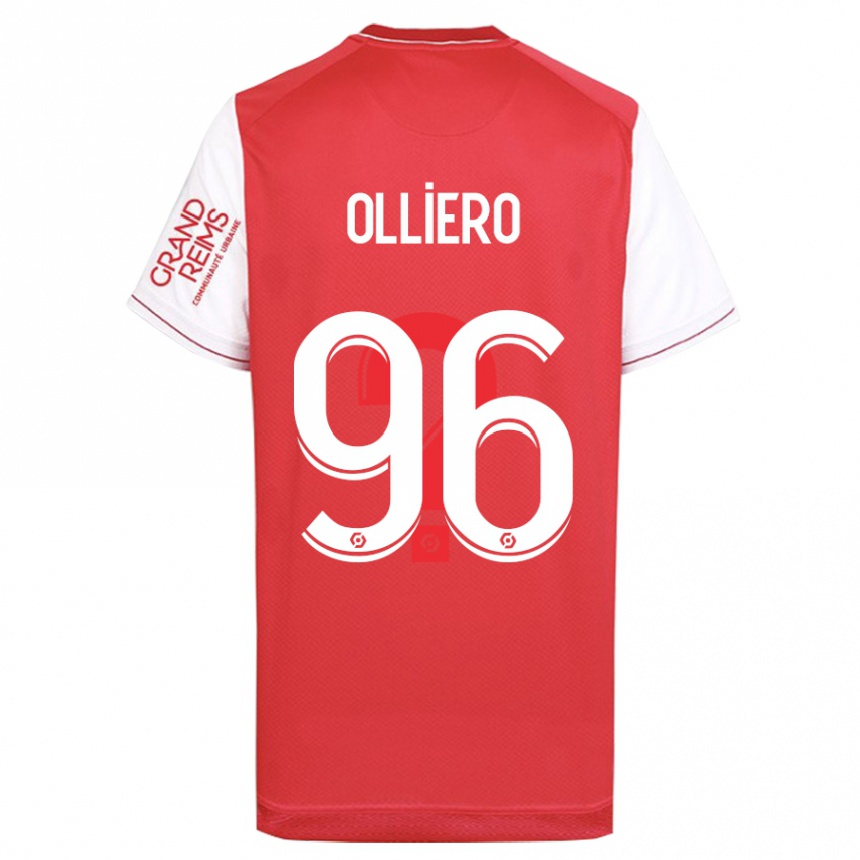 Niño Fútbol Camiseta Alexandre Olliero #96 Rojo 1ª Equipación 2023/24