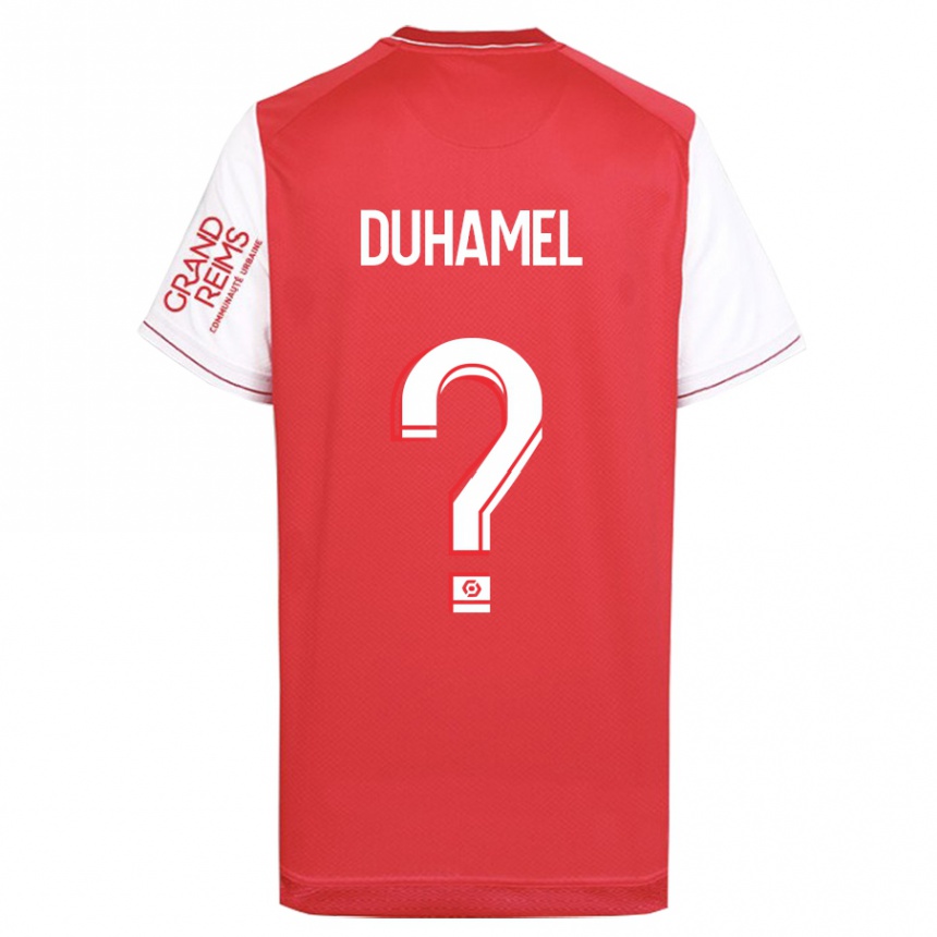 Niño Fútbol Camiseta Lino Duhamel #0 Rojo 1ª Equipación 2023/24