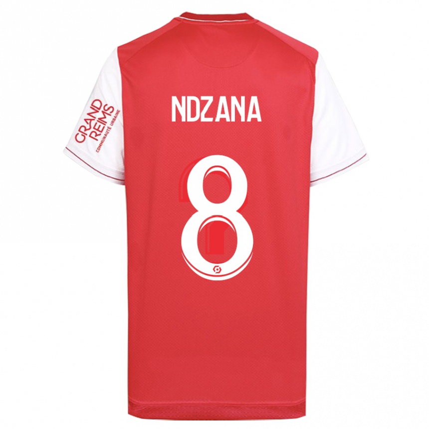 Niño Fútbol Camiseta Colette Ndzana Fegue #8 Rojo 1ª Equipación 2023/24