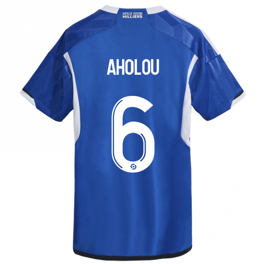 Niño Fútbol Camiseta Jean-Eudes Aholou #6 Azul 1ª Equipación 2023/24