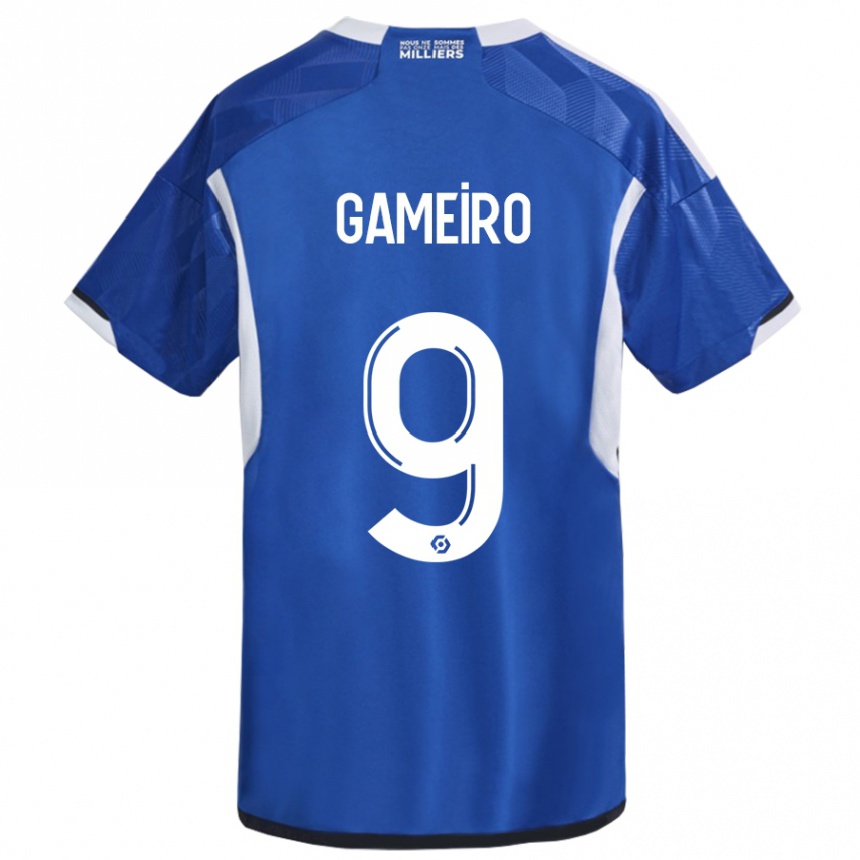 Niño Fútbol Camiseta Kévin Gameiro #9 Azul 1ª Equipación 2023/24