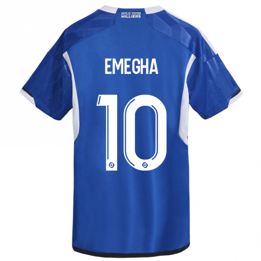 Niño Fútbol Camiseta Emanuel Emegha #10 Azul 1ª Equipación 2023/24
