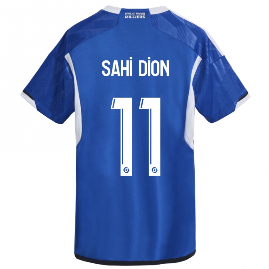 Niño Fútbol Camiseta Moïse Sahi Dion #11 Azul 1ª Equipación 2023/24