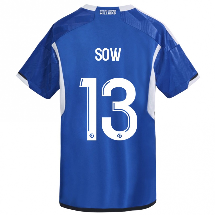 Niño Fútbol Camiseta Saïdou Sow #13 Azul 1ª Equipación 2023/24