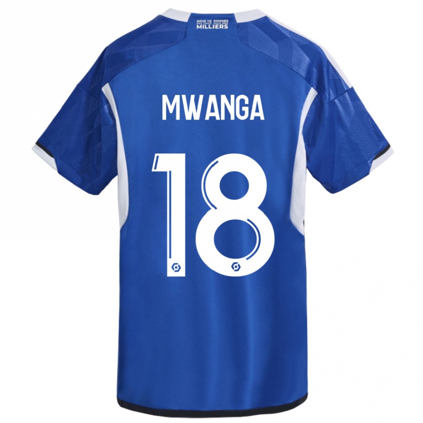Niño Fútbol Camiseta Junior Mwanga #18 Azul 1ª Equipación 2023/24