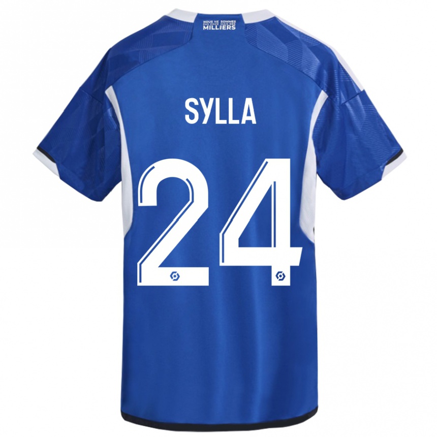 Niño Fútbol Camiseta Abakar Sylla #24 Azul 1ª Equipación 2023/24