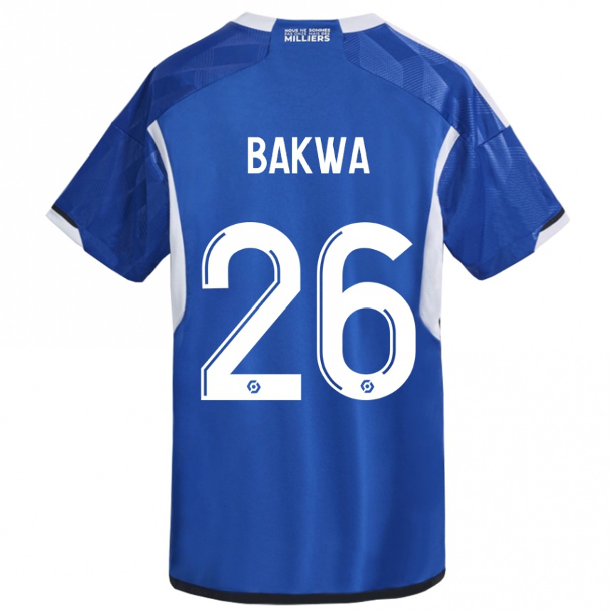 Niño Fútbol Camiseta Dilane Bakwa #26 Azul 1ª Equipación 2023/24