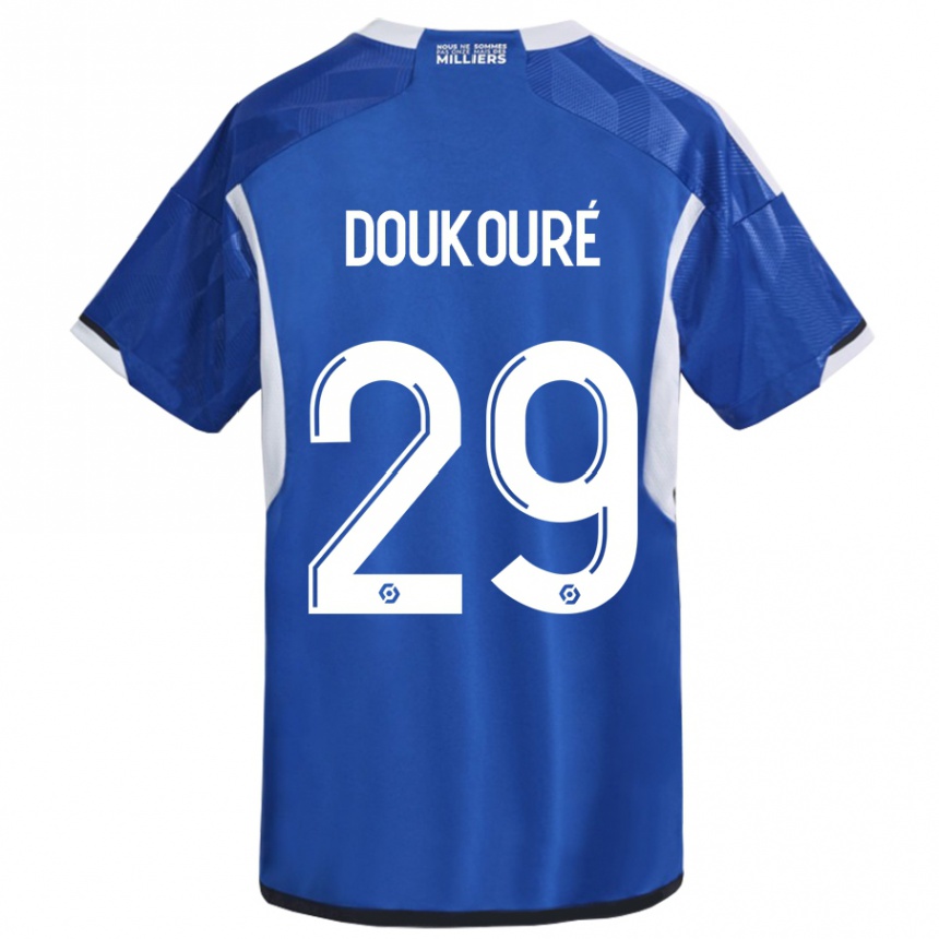 Niño Fútbol Camiseta Ismaël Doukouré #29 Azul 1ª Equipación 2023/24