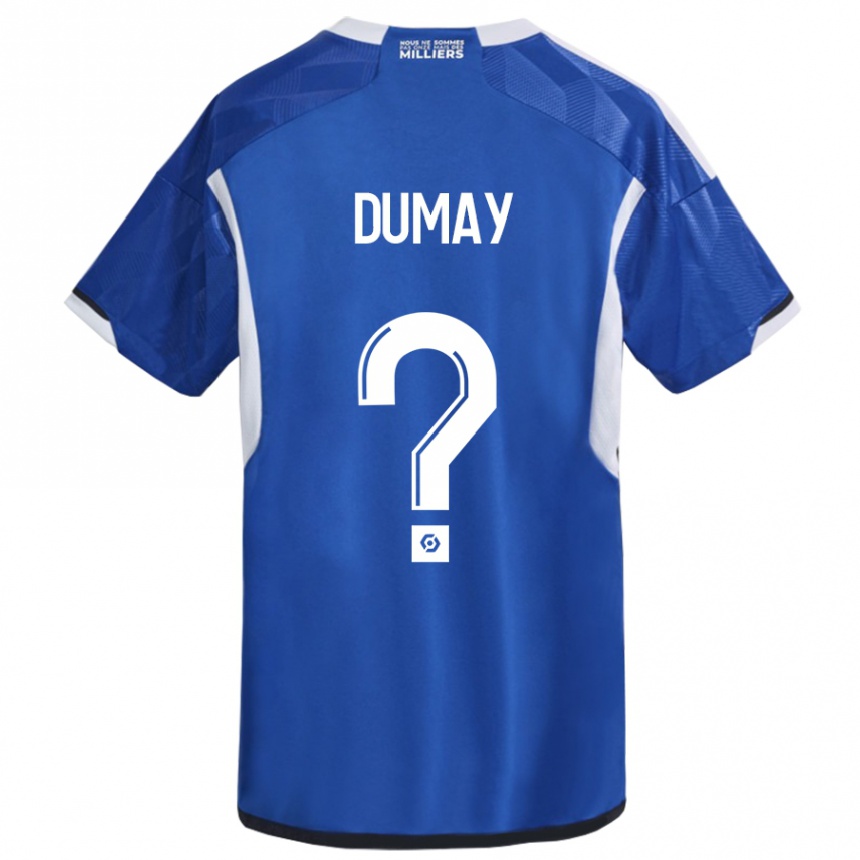 Niño Fútbol Camiseta Yoann Dumay #0 Azul 1ª Equipación 2023/24