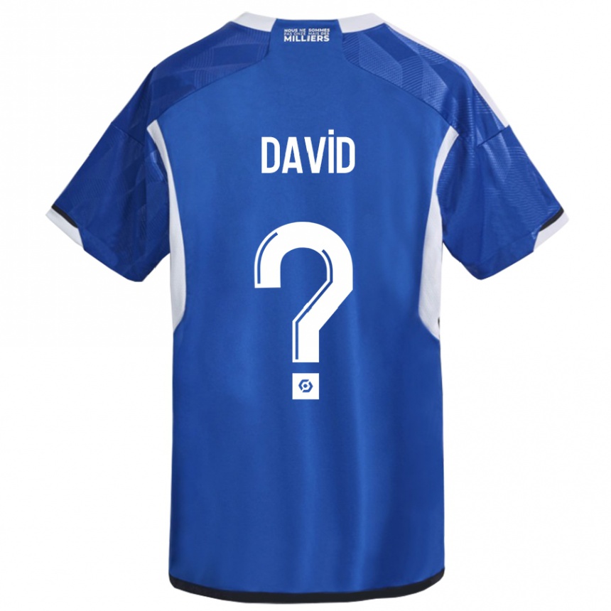 Niño Fútbol Camiseta David #0 Azul 1ª Equipación 2023/24