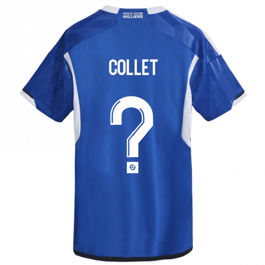 Niño Fútbol Camiseta Arthur Tirard Collet #0 Azul 1ª Equipación 2023/24