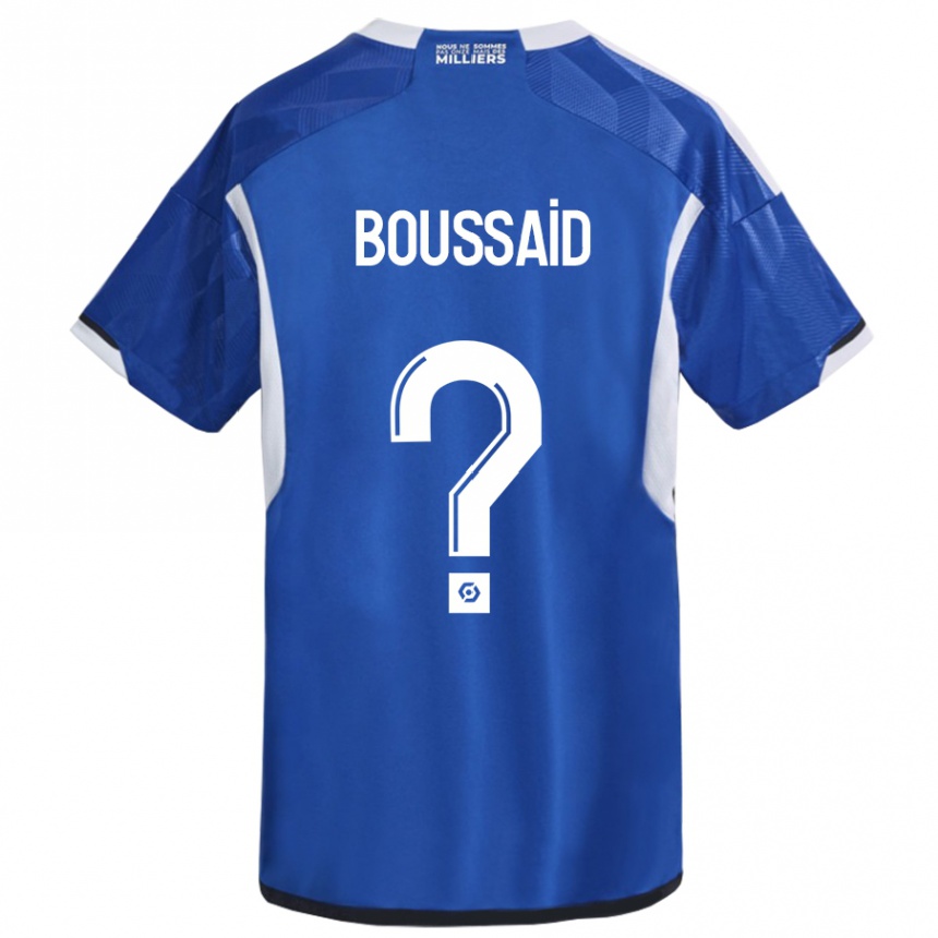 Niño Fútbol Camiseta Willsem Boussaid #0 Azul 1ª Equipación 2023/24