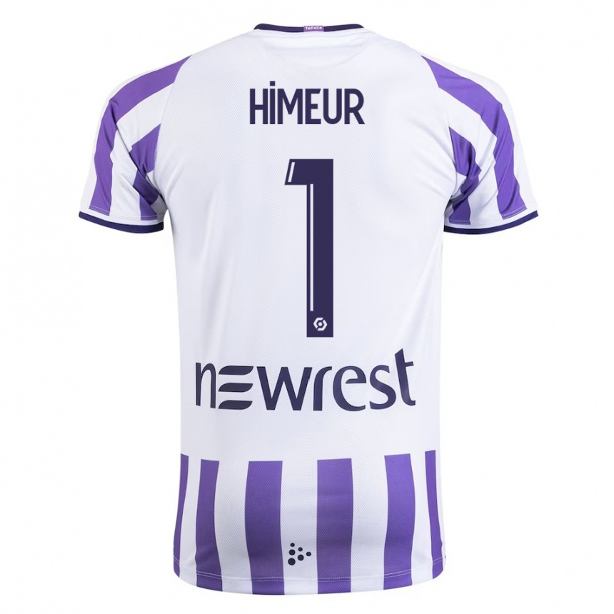 Niño Fútbol Camiseta Thomas Himeur #1 Blanco 1ª Equipación 2023/24